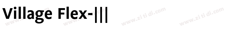 Village Flex字体转换